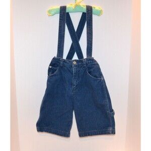 Vintage Overalls Kids Carpenter Denim Shorts